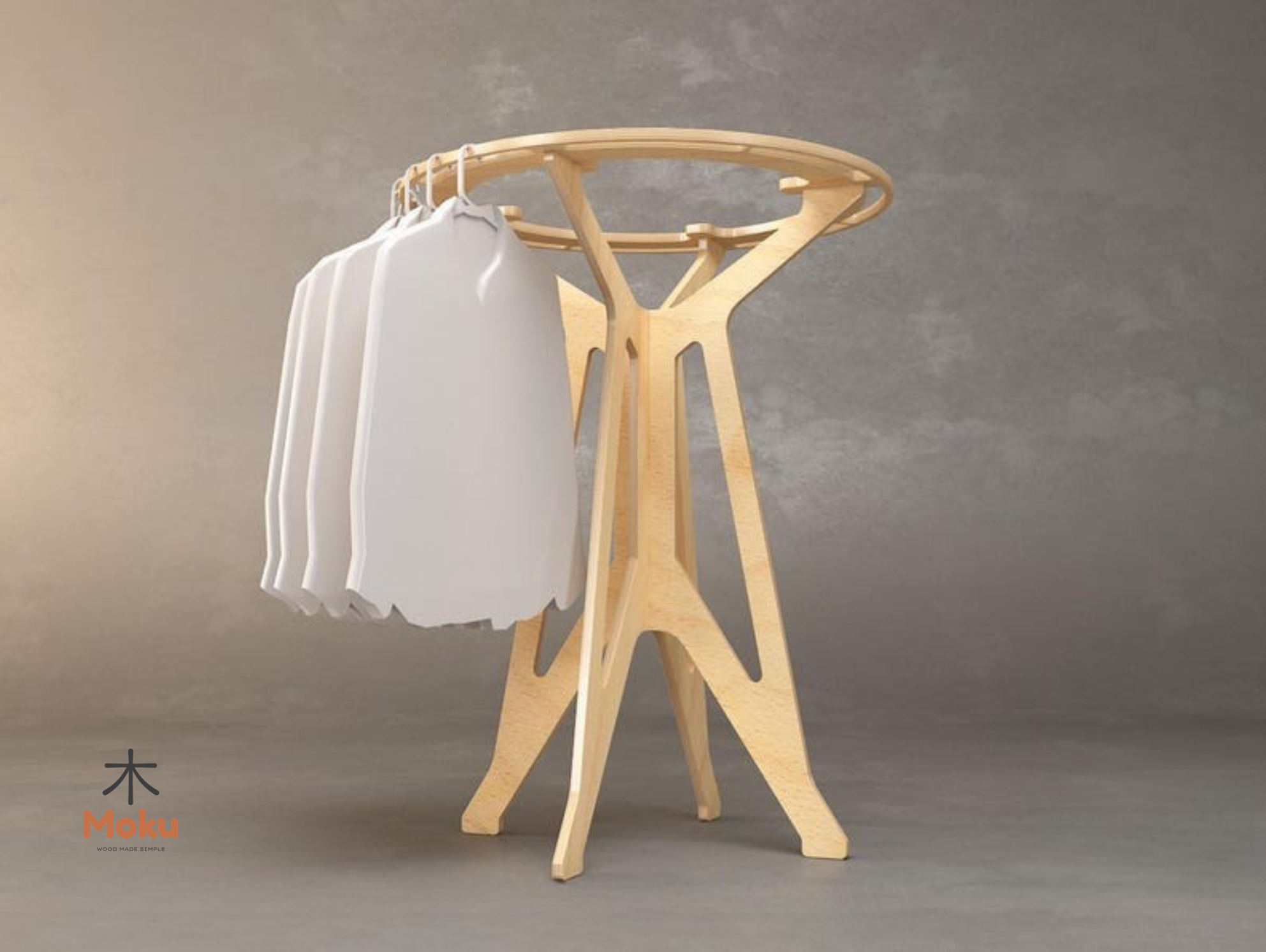 HALO – Round Cloth Hanger - Image 2